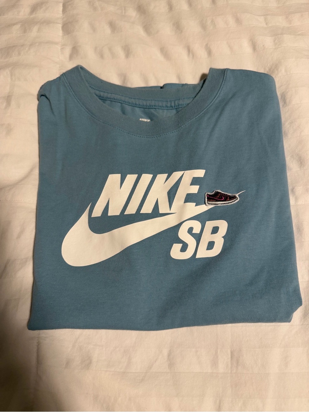 Nike Light Blue SB Logo Short Sleeve Tee